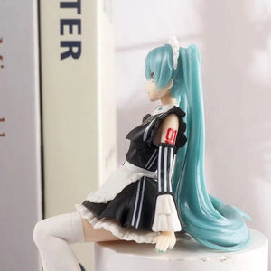 Planet Gates 14cm New Anime Hatsune Miku  Virtual Singer Manga Sitting posture Model Toys computer desk cake  decoration cute toys free ship