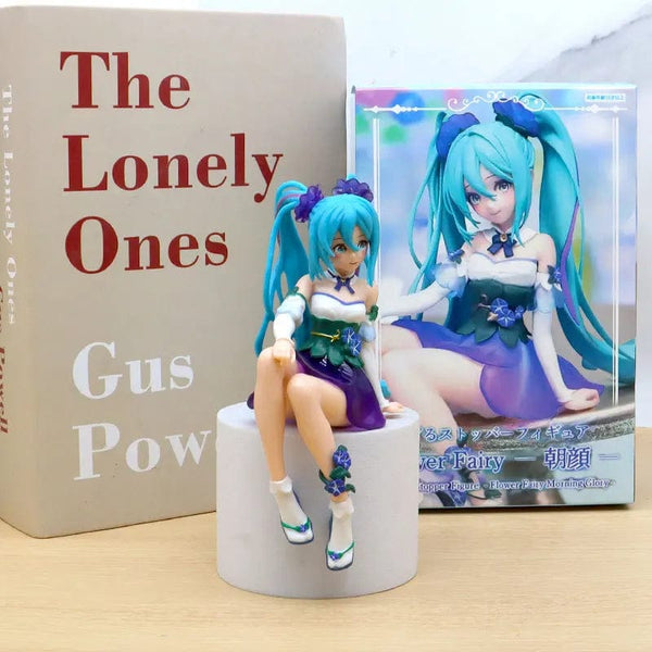 Planet Gates 14cm New Anime Hatsune Miku  Virtual Singer Manga Sitting posture Model Toys computer desk cake  decoration cute toys free ship