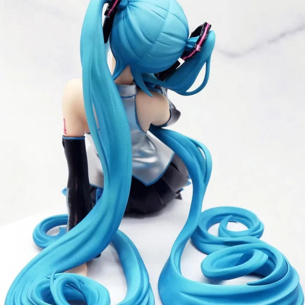 Planet Gates 14cm New Anime Hatsune Miku  Virtual Singer Manga Sitting posture Model Toys computer desk cake  decoration cute toys free ship