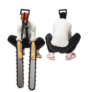 Planet Gates 14cm NO BOX 14cm Chainsaw Man Anime Figure Power/Denji Action Figure PVC Chainsaw Man Noodle Stopper Figurine Adult Collection Model Toys
