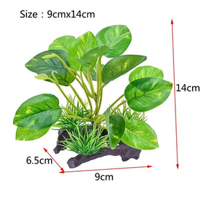 Planet Gates 14cmx12cm 05 / as picture Artificial Underwater Grass Aquarium Fish Tank Simulation Decoration Aquarium Backgrounds Plants Water Grass Accessories Home