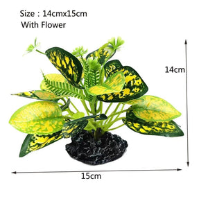 Planet Gates 14cmx12cm 05 / as picture Artificial Underwater Grass Aquarium Fish Tank Simulation Decoration Aquarium Backgrounds Plants Water Grass Accessories Home