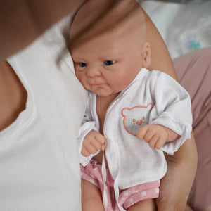 Planet Gates 14inch Full Body Silicone Bebe Reborn Boy“Isaac” Doll Girl"Coco" Soft Dolls Lifelike Baby DIY Blank Toys