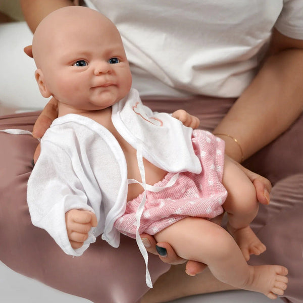 Planet Gates 14inch Full Body Silicone Bebe Reborn Girl"Coco"Dolls Boy“Isaac” Doll Soft  Lifelike Baby DIY Blank Toys