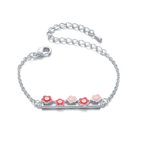 Planet Gates 14K Gold Plated Charm Cuff Adjustable Flower Bracelets Fashion kids Models Super Flash Jewelry for Women Girls