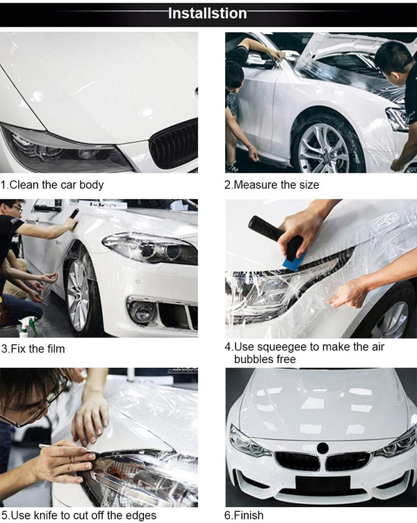 Planet Gates 15*100/200cm Car Protective Rhino Skin Stickers Anti-scratch Vehicle Body Paint Protection Vinyl Wrap Decals Film Auto Accessory