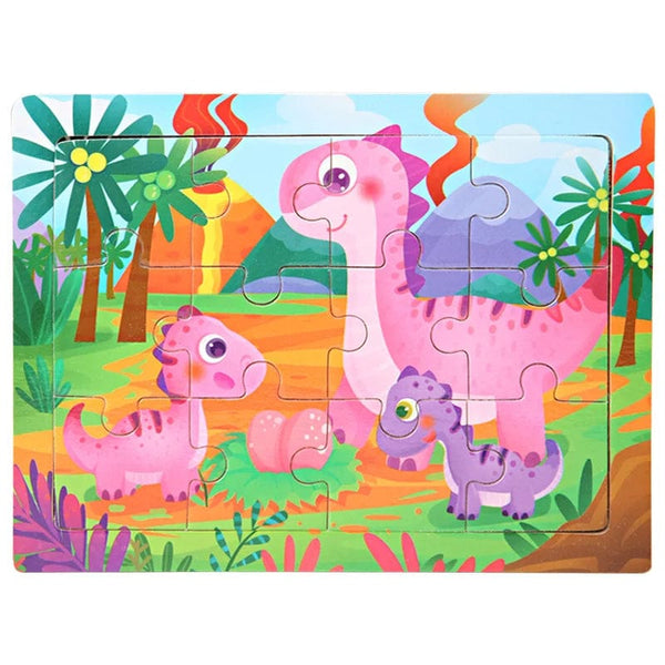 Planet Gates 15*11cm 3D Puzzle Cartoon Animals Wood Puzzle Kids Cognitive Jigsaw Puzzle Baby Wooden Toys Educational Toys for Children