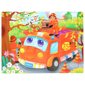 Planet Gates 15*11cm 3D Puzzle Cartoon Animals Wood Puzzle Kids Cognitive Jigsaw Puzzle Baby Wooden Toys Educational Toys for Children