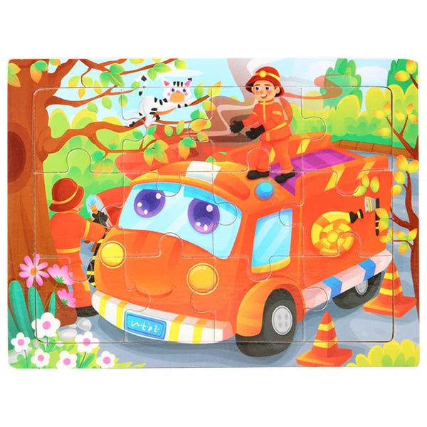 Planet Gates 15*11cm 3D Puzzle Cartoon Animals Wood Puzzle Kids Cognitive Jigsaw Puzzle Baby Wooden Toys Educational Toys for Children