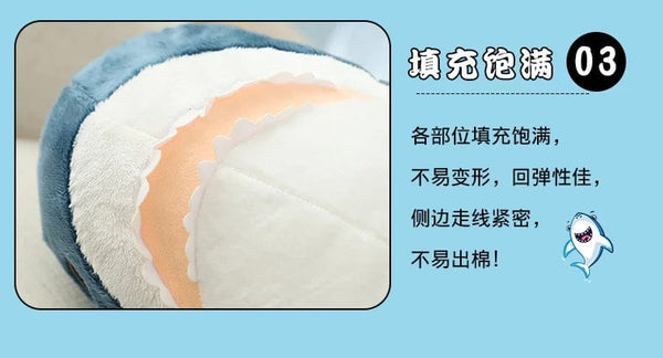 Planet Gates 15-140cm Colorful Shark Plush Toy Blue/Pink/Grey Stuffed Animal Fish Soft Doll Whale Sleep Pillow Kawaii Gift for Kid Girl Boys