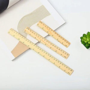 Planet Gates 15/20/30cm Wooden Straight Rulers Drawing Tool Desk Accessories Student Teacher Stationery School Office Supplies