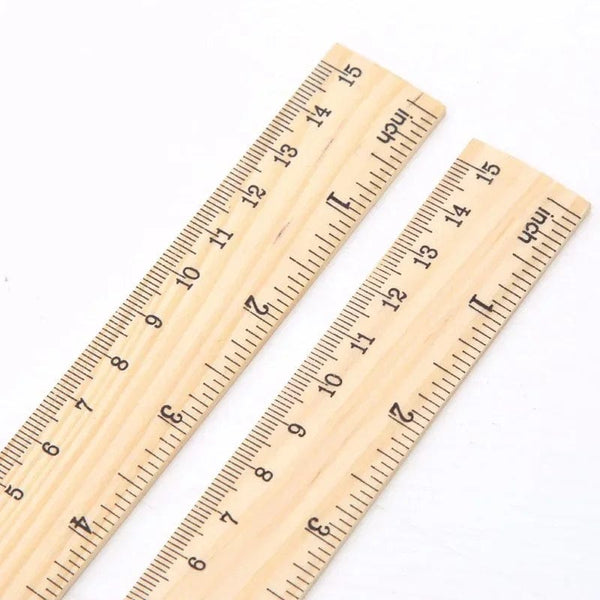 Planet Gates 15/20/30cm Wooden Straight Rulers Drawing Tool Desk Accessories Student Teacher Stationery School Office Supplies