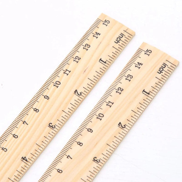 Planet Gates 15/20/30cm Wooden Straight Rulers Drawing Tool Desk Accessories Student Teacher Stationery School Office Supplies