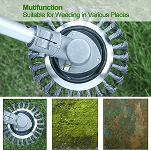 Planet Gates 15.24 cm 1pc Steel Wire Wheel Garden Weed Brush Lawn Mower Grass Eater Trimmer Brush Cutter Tools Garden Grass Trimmer Head Weed Brush