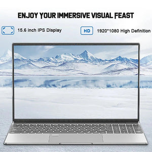 Planet Gates 15.6 Inch Laptop 32GB Ram 2TB SSD Windows 11 Notebook Pc Gamer Intel N5095 Office Computer with Backlit Fingerprint Wifi Camera
