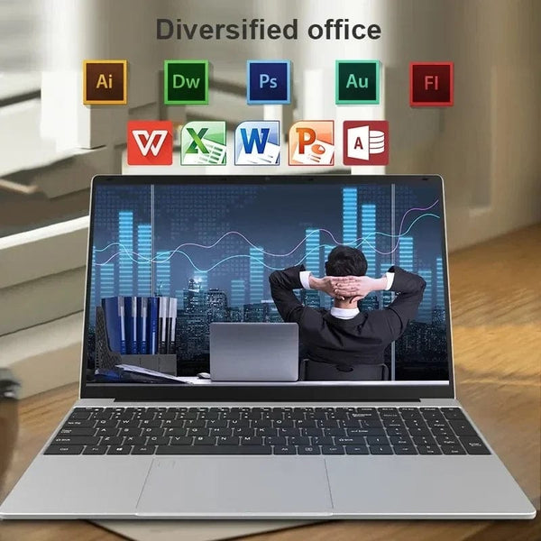 Planet Gates 15.6 Inch Laptop 32GB Ram 2TB SSD Windows 11 Notebook Pc Gamer Intel N5095 Office Computer with Backlit Fingerprint Wifi Camera