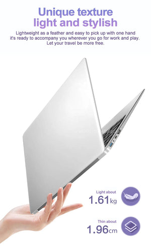 Planet Gates 15.6" Ultra Slim Laptop 16GB RAM 2TB SSD Intel N3700 Notebook Gamer  1920*1080  Display Office Study Computer PC Windows 11 Pro