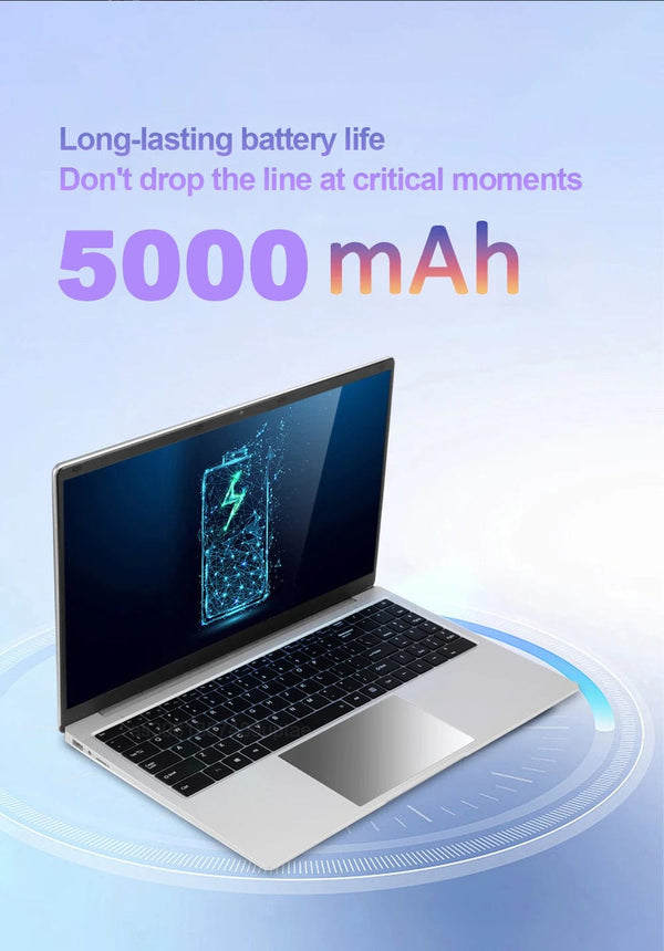 Planet Gates 15.6" Ultra Slim Laptop 16GB RAM 2TB SSD Intel N3700 Notebook Gamer  1920*1080  Display Office Study Computer PC Windows 11 Pro