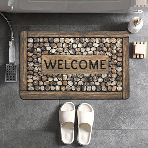 Planet Gates 15.74*23.62inch (40*60cm) 1pc Stone Pattern Entrance Doormat, Durable Stain-resistant Throw Carpet, Lightweight And Washable Rug, Suitable For Entrance Bedroom Living Room Kitchen Bathroom Home Room Supplies Spring Decor Gift