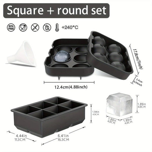 Planet Gates 15 grid Cube Diamond Rose Shaped Ice Cube Mould Food Grade Silicone Square Round Ice Cube Maker Tray High Quality Mold For Bar Making Drinks
