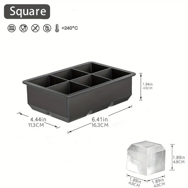 Planet Gates 15 grid Cube Diamond Rose Shaped Ice Cube Mould Food Grade Silicone Square Round Ice Cube Maker Tray High Quality Mold For Bar Making Drinks