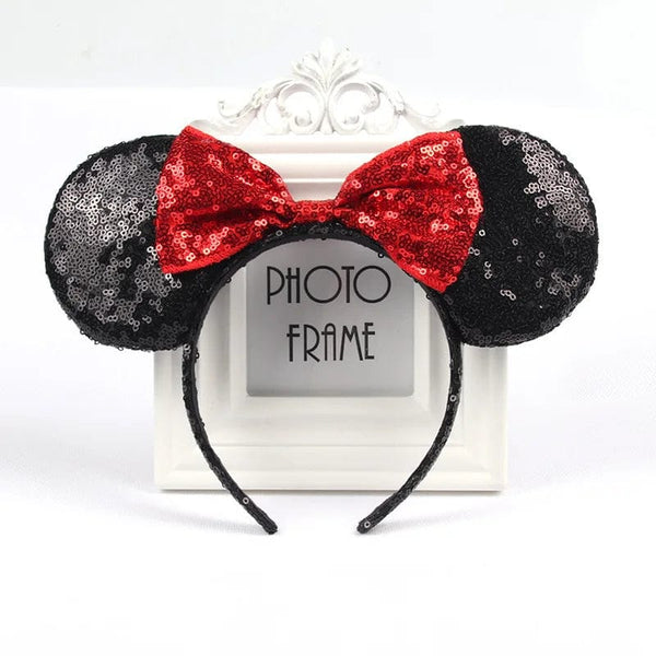Planet Gates 15 Mouse Headband Cartoon Ears Sequin Bows Hairband Party Cosplay Hair Accessories Children Adults Toys Gift