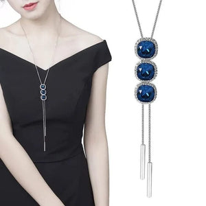 Planet Gates 15 Women Pendant Necklaces Drop Long Paragraph Sweater Chain  Decorative Crystal Necklace Pendant