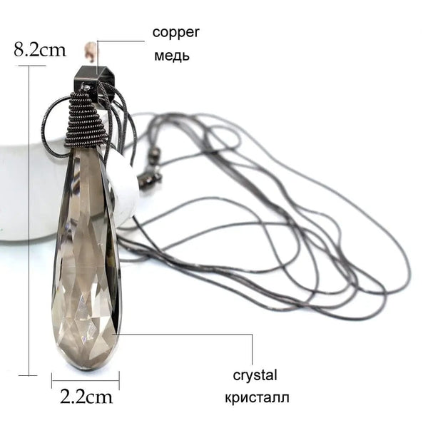 Planet Gates 15 Women Pendant Necklaces Drop Long Paragraph Sweater Chain  Decorative Crystal Necklace Pendant