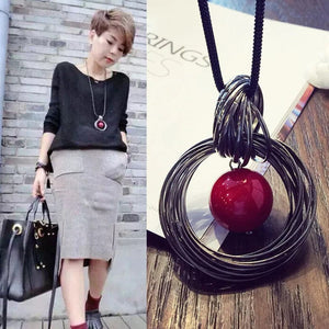 Planet Gates 15 Women Pendant Necklaces Drop Long Paragraph Sweater Chain  Decorative Crystal Necklace Pendant