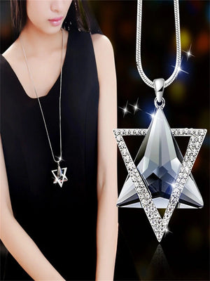 Planet Gates 15 Women Pendant Necklaces Drop Long Paragraph Sweater Chain  Decorative Crystal Necklace Pendant
