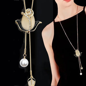 Planet Gates 15 Women Pendant Necklaces Drop Long Paragraph Sweater Chain  Decorative Crystal Necklace Pendant