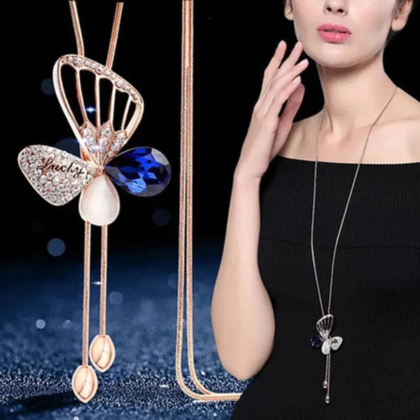 Planet Gates 15 Women Pendant Necklaces Drop Long Paragraph Sweater Chain  Decorative Crystal Necklace Pendant