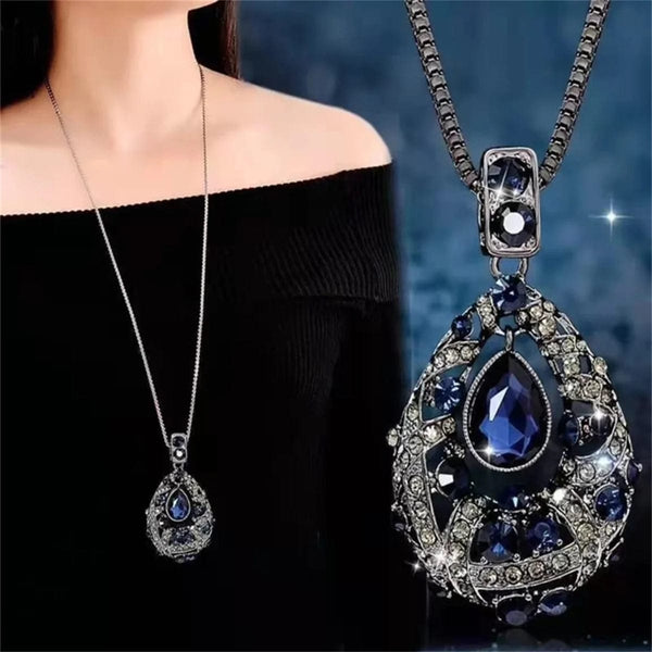 Planet Gates 15 Women Pendant Necklaces Drop Long Paragraph Sweater Chain  Decorative Crystal Necklace Pendant