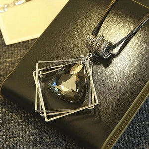 Planet Gates 15 Women Pendant Necklaces Drop Long Paragraph Sweater Chain  Decorative Crystal Necklace Pendant