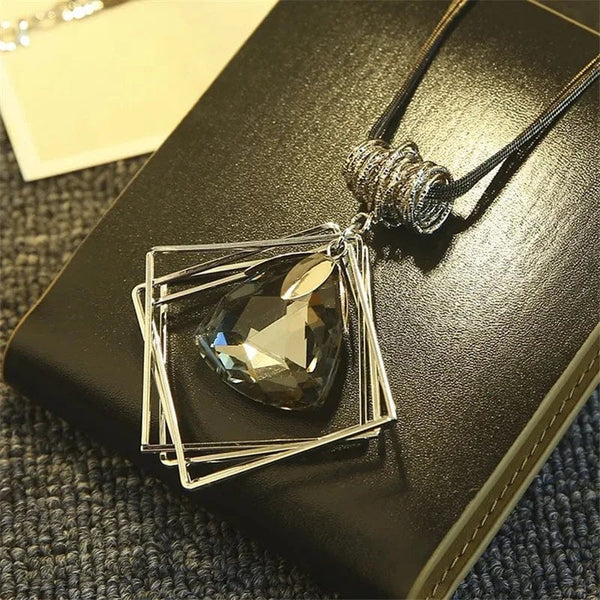 Planet Gates 15 Women Pendant Necklaces Drop Long Paragraph Sweater Chain  Decorative Crystal Necklace Pendant