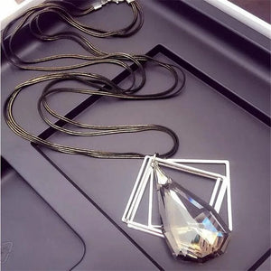 Planet Gates 15 Women Pendant Necklaces Drop Long Paragraph Sweater Chain  Decorative Crystal Necklace Pendant