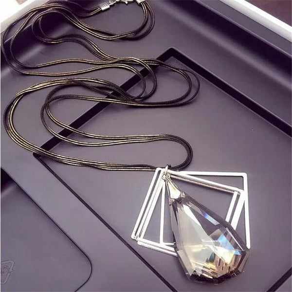 Planet Gates 15 Women Pendant Necklaces Drop Long Paragraph Sweater Chain  Decorative Crystal Necklace Pendant
