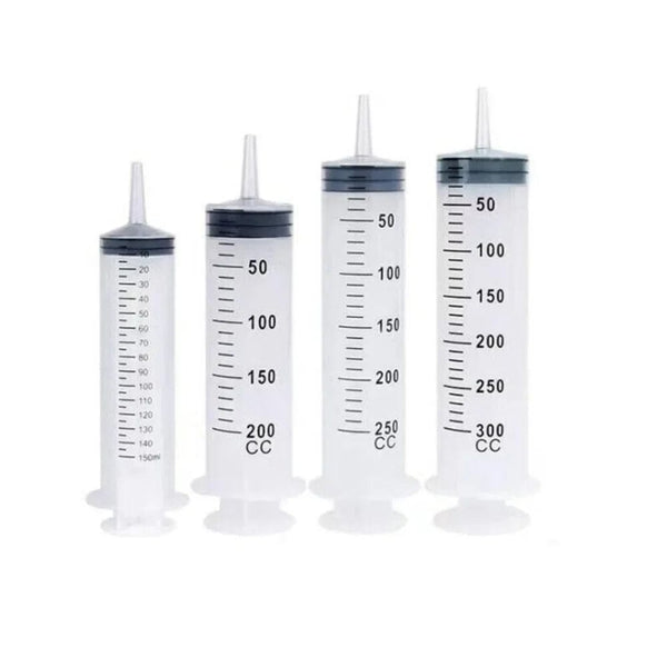 Planet Gates 150/200/250/300/500ml Large Capacity Syringes With 1m Hose Pet Feeding Measuring Pump Hydroponics Nutrient Big Syringe