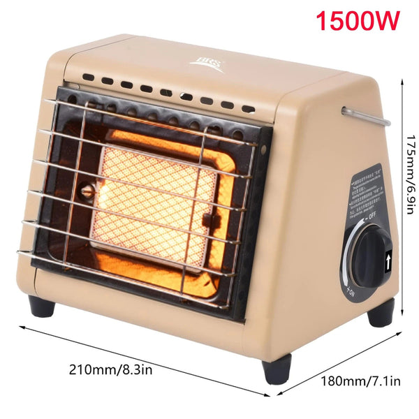 Planet Gates 1500W / CHINA Camp Heater For Tent Outdoor Camping Gas Heater Stove With Portable Handle Camping Stove Indoor Heater Heating Oven Burner