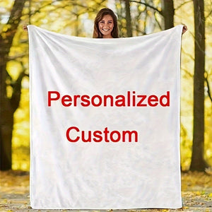 Planet Gates 150cm*200cm 1pc Customized Throw Blanket Personalized Blanket With Photo Images Blanket For Sofa Couch Car Office, 3D Digital High-definition Printing Blanket