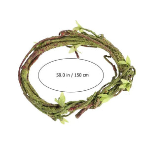 Planet Gates 150cm A 1 Pc Reptile Vine Small Animals Habitat Forest Bend Branch For Lizard Landscape Simulation Plant Rattan Pet Box Decor