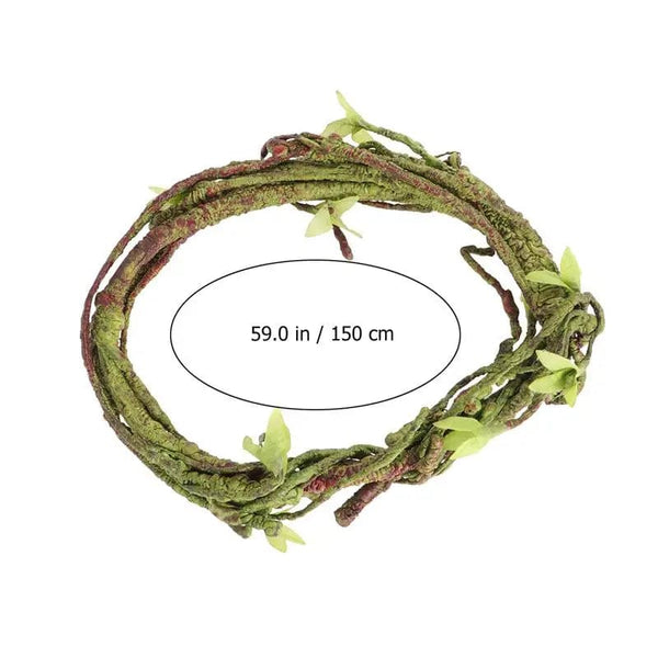 Planet Gates 150cm A 1 Pc Reptile Vine Small Animals Habitat Forest Bend Branch For Lizard Landscape Simulation Plant Rattan Pet Box Decor