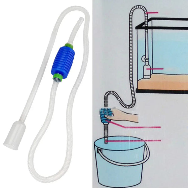 Planet Gates 150CM Aquarium Siphon Fish Tank Syphon Vacuum Cleaner Pump Semi-automatic Water Change Changer Gravel Water Filter Acuario Accessories