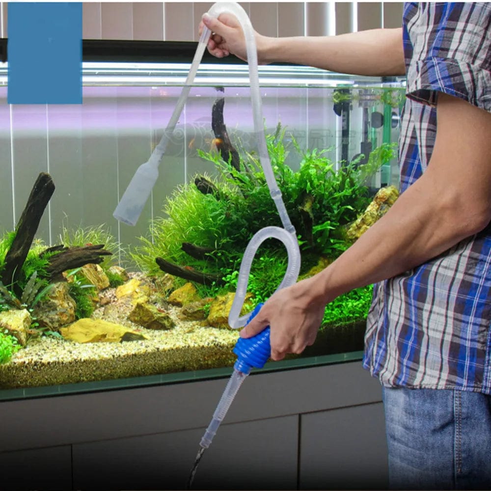 Planet Gates 150CM Aquarium Siphon Fish Tank Syphon Vacuum Cleaner Pump Semi-automatic Water Change Changer Gravel Water Filter Acuario Accessories