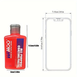 Planet Gates 150ml 150ml Car Plastic Repair Coating Agent, Car Plastic Rubber Exterior Repair Agent, Cleaning Brush Repair Agent, Bright Sealing Brightening Agent