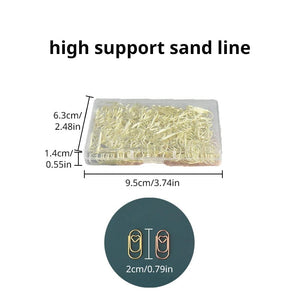 Planet Gates 150PCS 20mm Mini Bookmark Gold Rose Gold Color Heart Clip Bookmark Metal Paper Clips Binder Clip Office Accessories