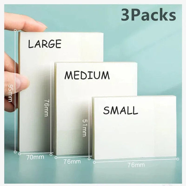 Planet Gates 150sheets 3Packs150Sheets Stickers  Transparent Sticky Notebook Pads Notepads Clear Bookmark Read Book Stationery School Supplie