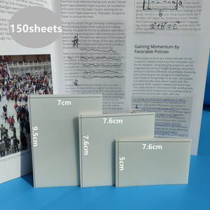 Planet Gates 150sheets 3Packs150Sheets Stickers  Transparent Sticky Notebook Pads Notepads Clear Bookmark Read Book Stationery School Supplie