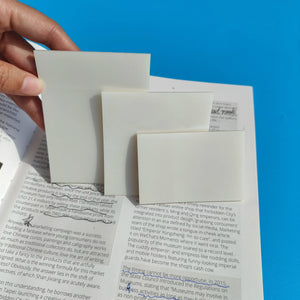 Planet Gates 150sheets 3Packs150Sheets Stickers  Transparent Sticky Notebook Pads Notepads Clear Bookmark Read Book Stationery School Supplie