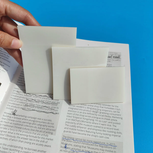 Planet Gates 150sheets 3Packs150Sheets Stickers  Transparent Sticky Notebook Pads Notepads Clear Bookmark Read Book Stationery School Supplie